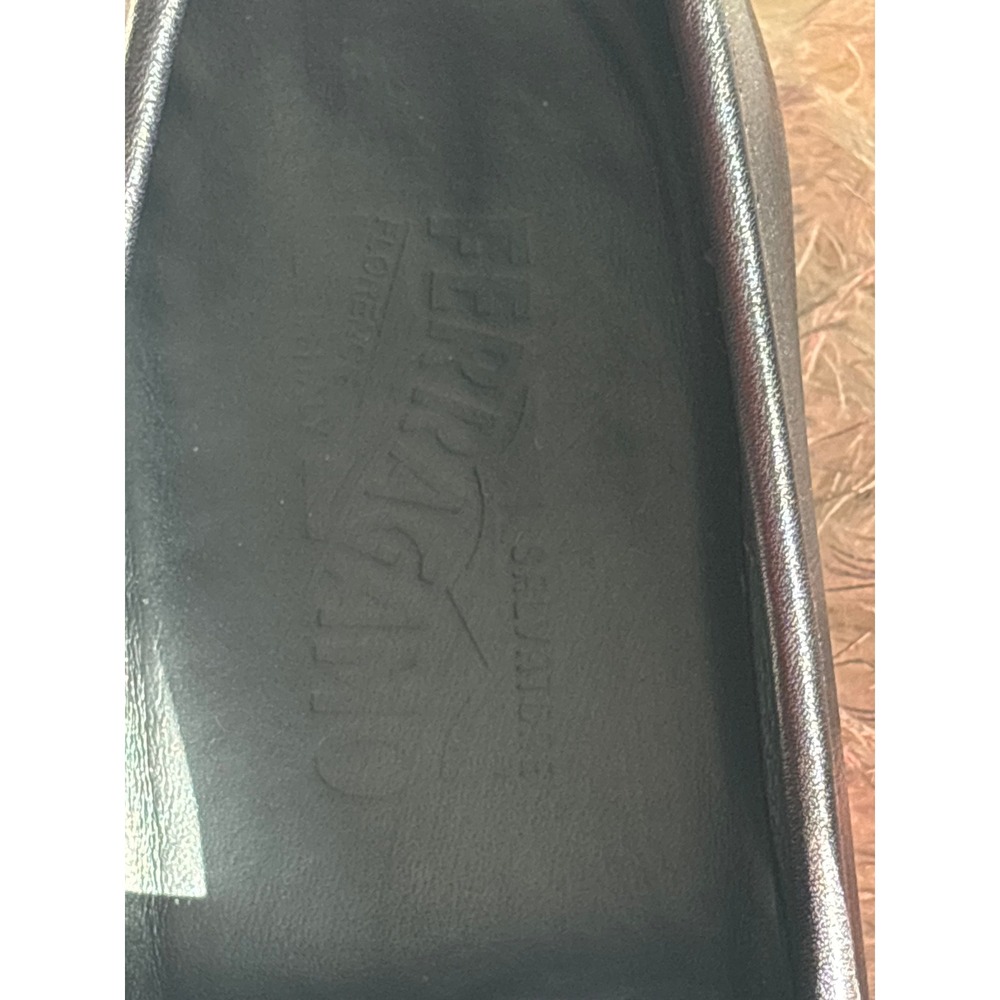 Salvatore Ferragamo Mens Gancini Bit Loafers Black Leather ZM 014782 10.5 Luxury - Picture 5 of 8